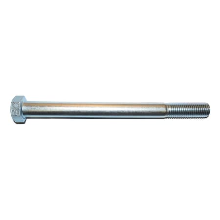 Midwest Fastener Grade 5, 1"-8 Hex Head Cap Screw, Zinc Plated Steel, 12 in L, 5 PK 54419